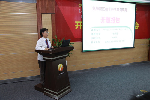 龍華中英文實(shí)驗(yàn)學(xué)校楊淑賢老師作《小學(xué)生三三四綜合素質(zhì)評(píng)價(jià)》課題開(kāi)題報(bào)告